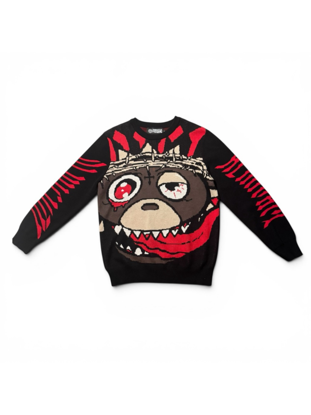 Glo Gang Crewneck Sweater Size L Black Red Chief Keef
